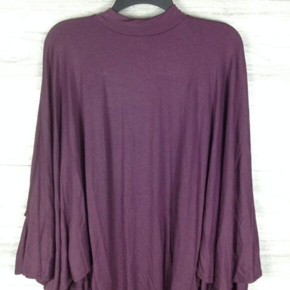 Go Couture purple Split Flutter Sleeve Dress size XL - Picture 3 of 6